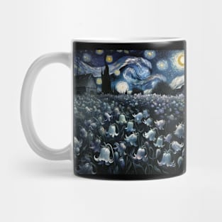 Enchanted Flower Garden Night: Bellflower Starry Floral Mug